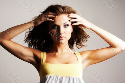 Fashion girl posing