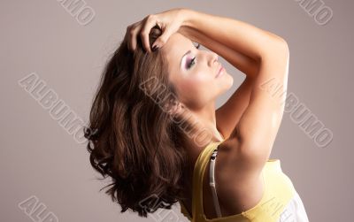 Fashion girl posing