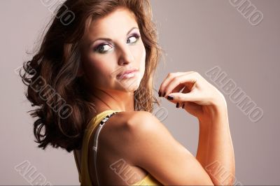 Fashion girl posing