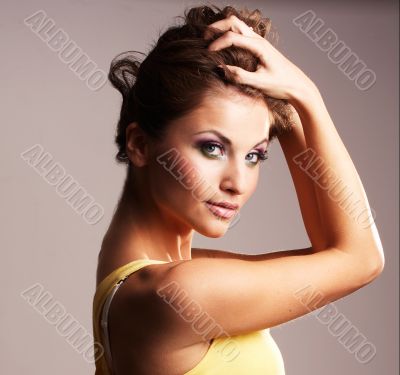 Fashion girl posing