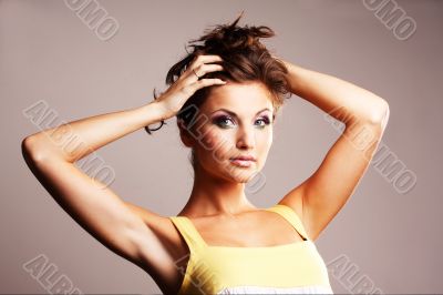 Fashion girl posing