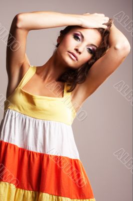 Fashion girl posing