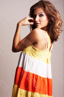 Fashion girl posing