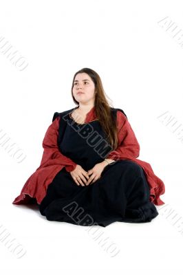 Woman in a medieval dress