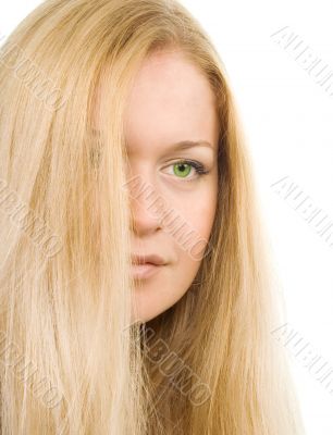 attractive green-eyed woman