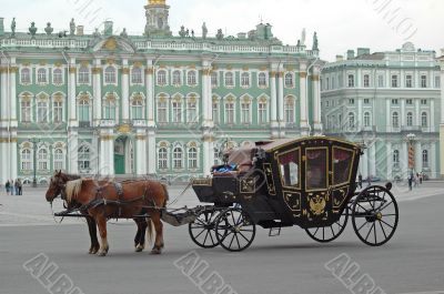 Crew with horses