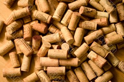wine corks heap