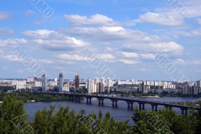 kiev`s cityscape