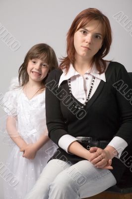 portrait with daughter