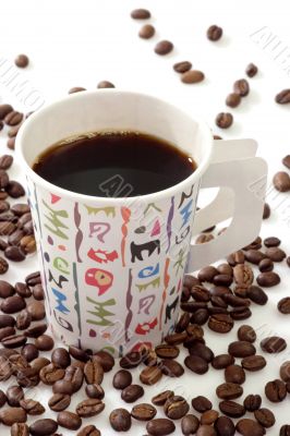 Coffee in a paper cup