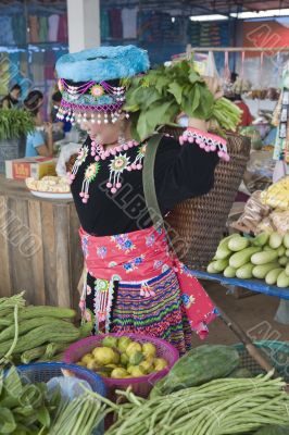 Hmong women, Laos