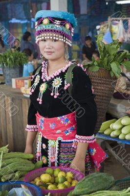 Hmong women, Laos
