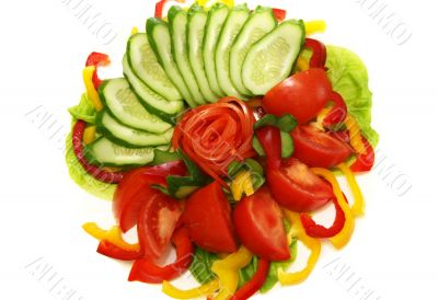 Vegetables for salad