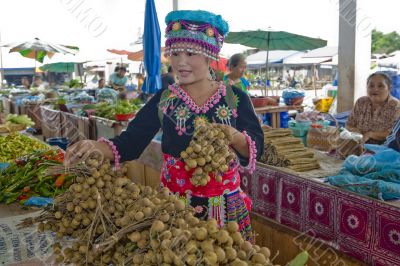 Hmong women, Laos