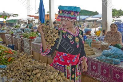 Hmong women, Laos