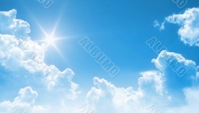 blue sky background