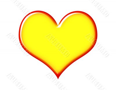 Red and Yellow Heart