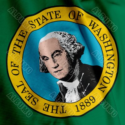 Washington Flag Closeup