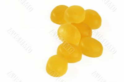 Yellow cough drops
