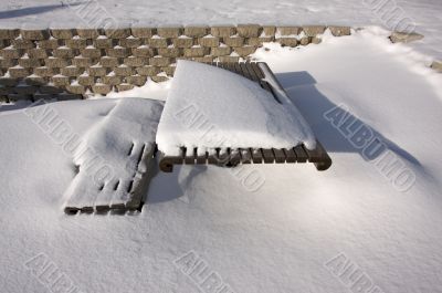 Snowy Picnic Bench