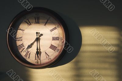 Antique Clock On Wall