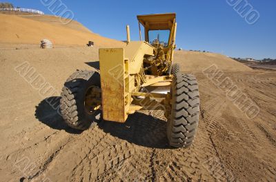 Tractor at a Cunstruction Site
