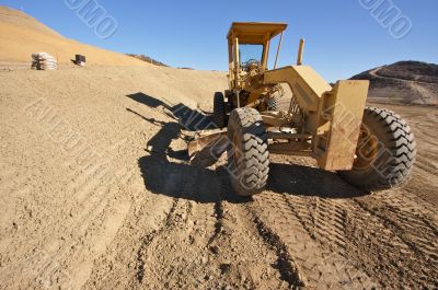 Tractor at a Cunstruction Site