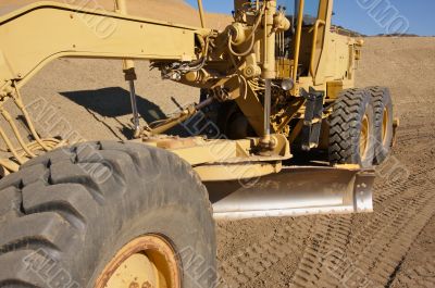 Tractor at a Cunstruction Site