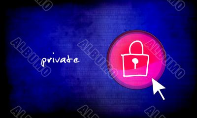 web button - private