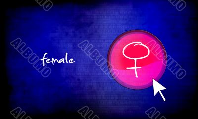 web button - female