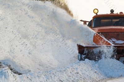 Snowplow at work