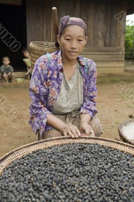 Hmong woman, Laos