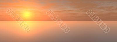 sundown on sea