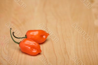 Orange Chili Peppers