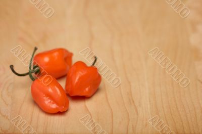 Orange Chili Peppers