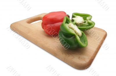 Green and Red Bell Peppers