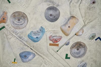 rock climbing wall