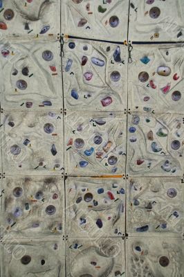 indoor rock climbing wall