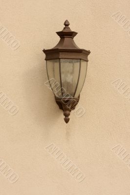 Lamp on Stucco Wall