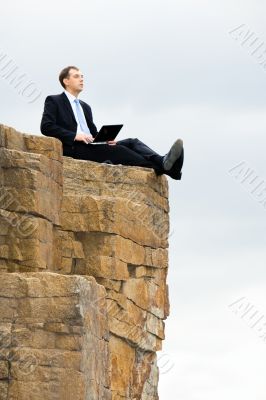 Sitting on the rocks