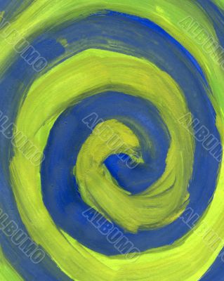 blue spiral