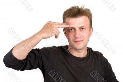 Give the screw-loose sign