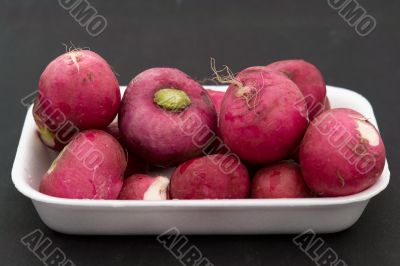 garden radishes