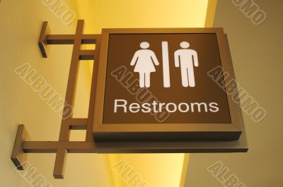 Women & Mens Bathroom Sign