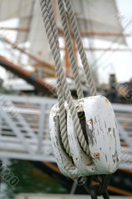 Abstract Boat Rope Detail