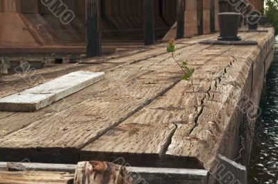 Abstract of Old Abandoned Dock