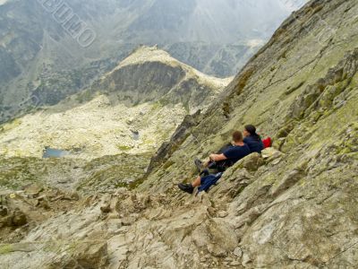 Couple in the mountain