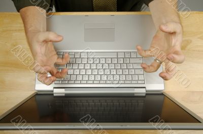 Man Using Laptop
