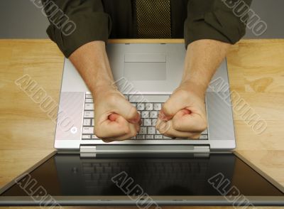 Man Using Laptop