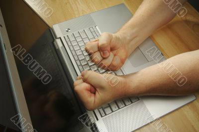 Man Using Laptop
